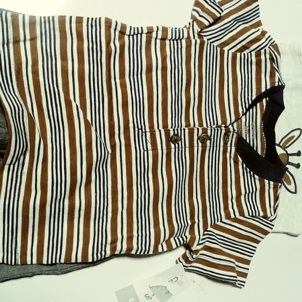 Carters Baby Boy 3 piece Giraffe Themed Outfit